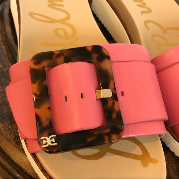 NWOT Sam Edelman pink Women's Ariane Slide Sandals Sz 7 - Picture 4 of 12
